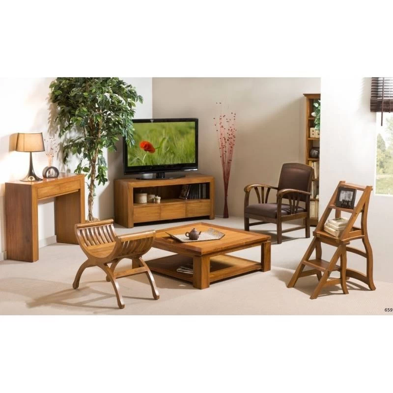 Tabouret/Yuyu 1 Place En Teck – Image 3