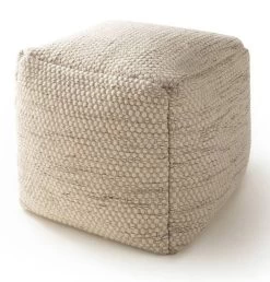 Pouf En Laine Rocco